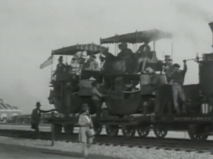 Retro Silent Black And White Movie GIF