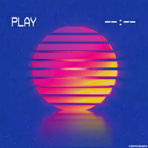 Retro Wave Sun Shine GIF