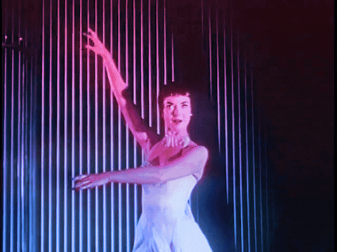 Retro Woman Pleasantly Bow GIF