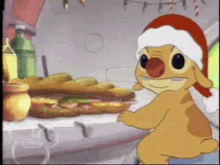 Reuben Christmas Sandwich GIF