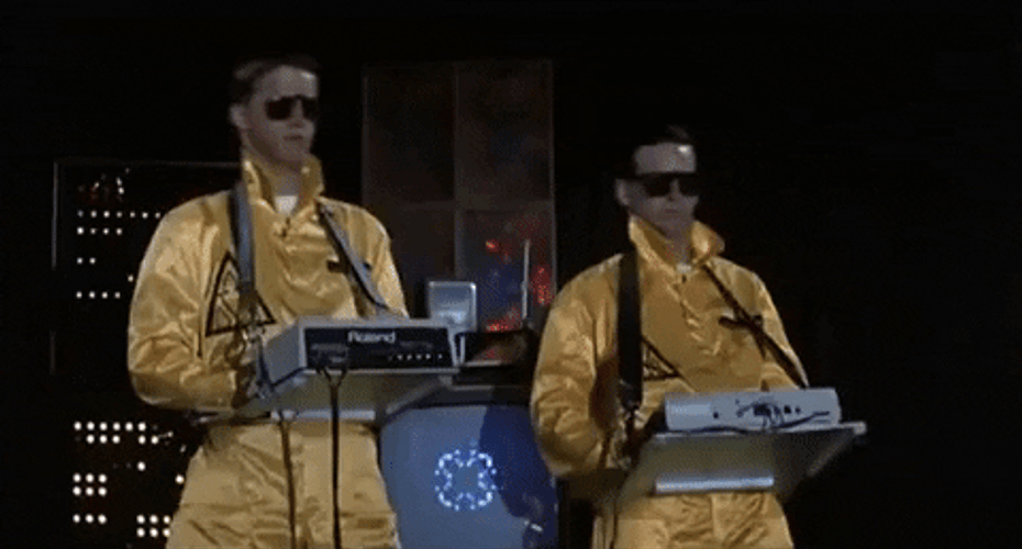 Revenge Of The Nerds Dancing Duo GIF