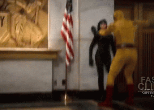 Reverse Flash Down On Ground Defeated GIF
