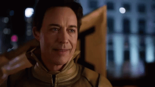 Reverse Flash Sinister Smile Laser Eyes GIF