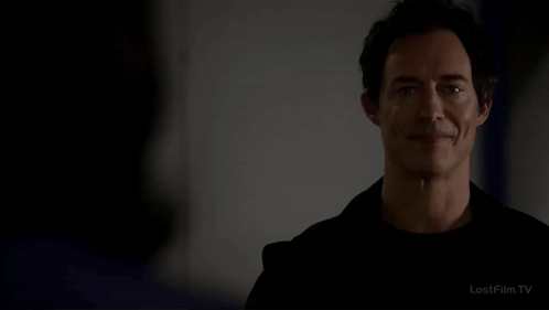 Reverse Flash Tom Cavanagh Pointing Upward GIF