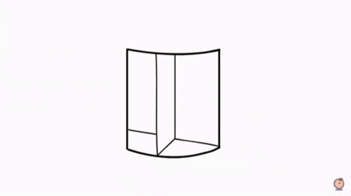 Revolving Door Drawing Stick Girl GIF
