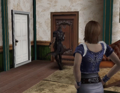 Revolving Door God Hand Video Game GIF