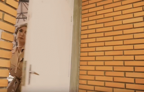 Revolving Door Open Face Close Up GIF
