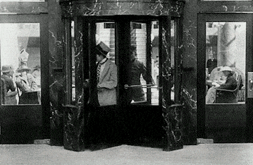 Revolving Door Vintage Charlie Chaplin GIF
