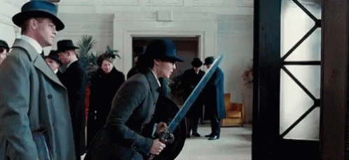 Revolving Door Wonder Woman Sword GIF