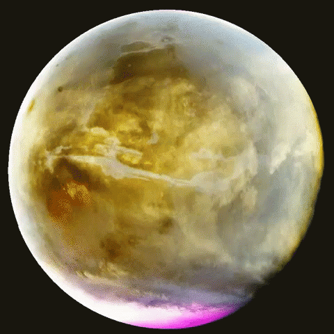 Revolving Mars With Gasses GIF