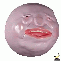 Revolving Weird Looking Jellygummies Head GIF