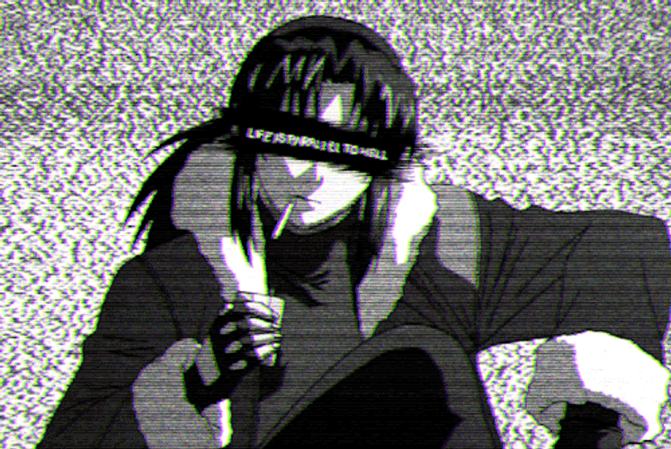 Revy Glitch Cool Anime Quote GIF 
