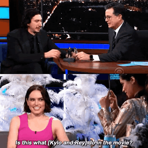 Reylo Adam Driver And Daisy Ridley Do The Movie GIF