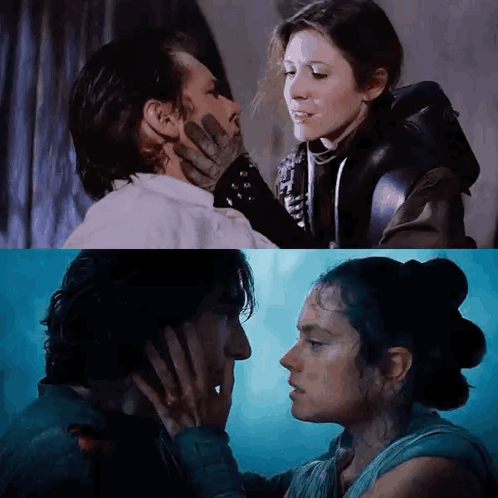 Reylo Kiss Hanleia GIF