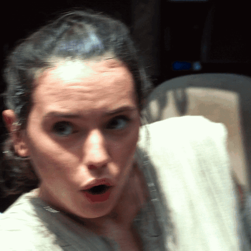 Reylo Rey And Kylo Blow GIF