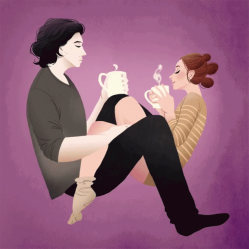 Reylo Rey And Kylo Coffee Love Together GIF