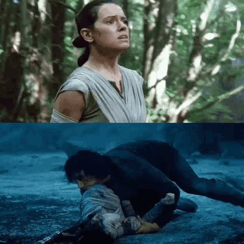 Reylo Rey And Kylo Parallel Star Wars GIF