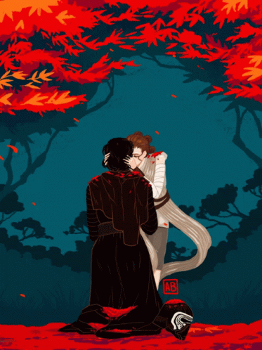 Reylo Rey And Kylo Star Wars Anime GIF