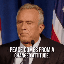 Rfk Peace Comes From Change Attitude GIF