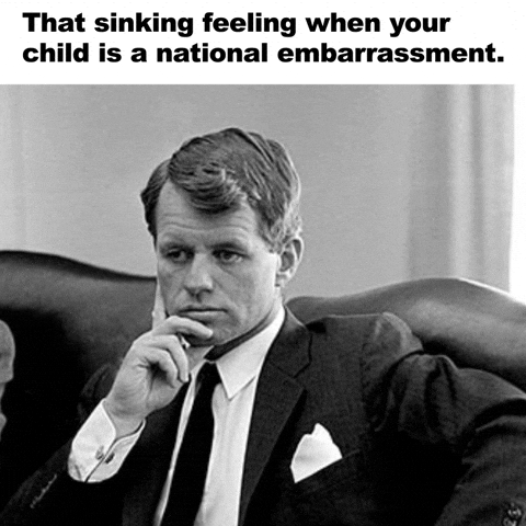Rfk Sinking Feeling When Your Child Embarrassment GIF