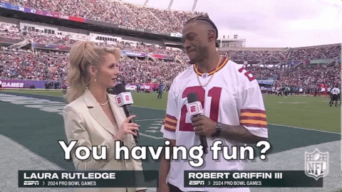Rg3 Having Fun Pro Bowl Games GIF