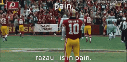 Rg3 Shocked And Pause GIF