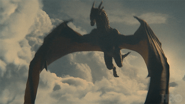 Rhaenys' Dragon Meleys Diving From Above GIF