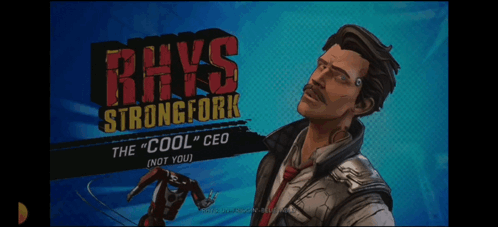 Rhys Strongfork Is The Cool " Ceo " In This Video Game GIF
