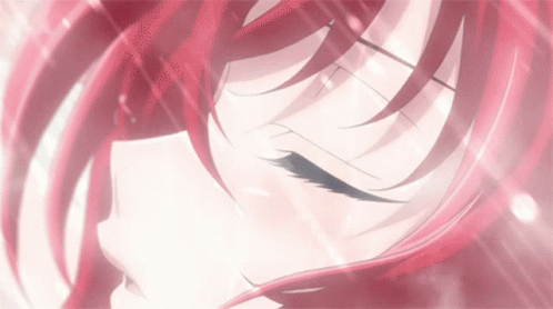 Rias Facing Under The Rain GIF