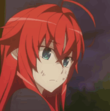 Rias Has Dirt On Her Face GIF