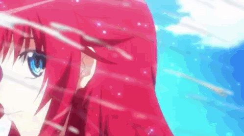 Rias Splashed With Water GIF