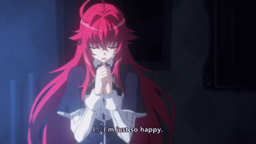 Rias Thankful That She's Happy GIF