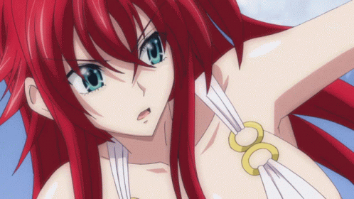 Rias Versus Akeno Battle GIF