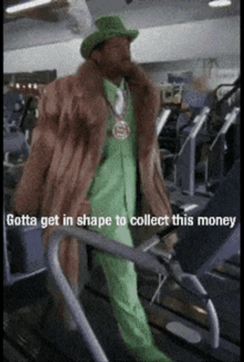 Rich Man Workout To Collect Money Money Money GIF
