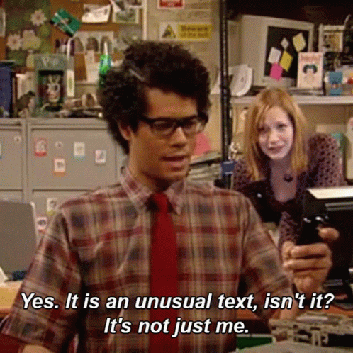 Richard Ayoade Text Adhd GIF