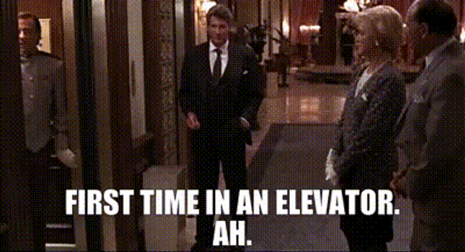 Richard Gere First Time In An Elevator Meme GIF