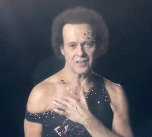 Richard Simmons Silly Reaction GIF
