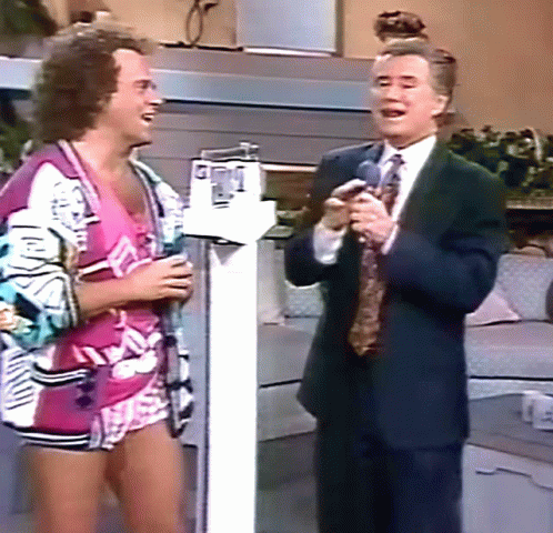 Richard Simmons Talking With Regis Philbin GIF