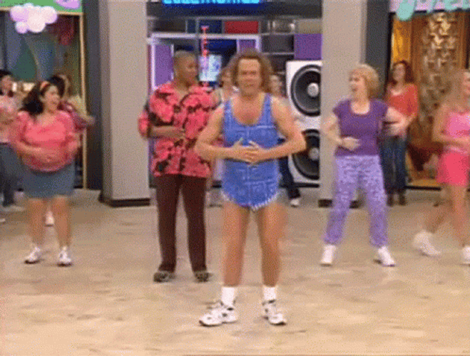 Richard Simmons Dance Workout GIF