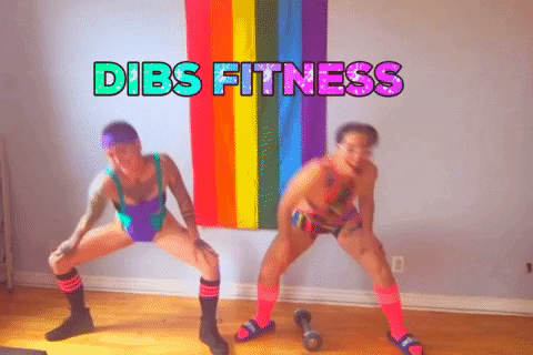 Richard Simmons Dibs Fitness GIF