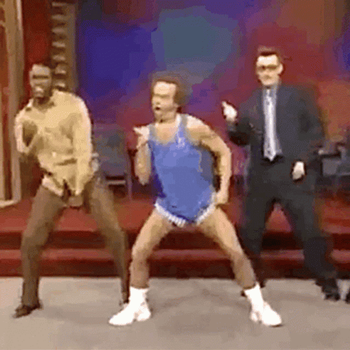 Richard Simmons Exercise GIF