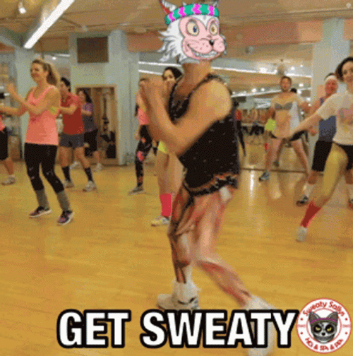 Richard Simmons In A Mask GIF