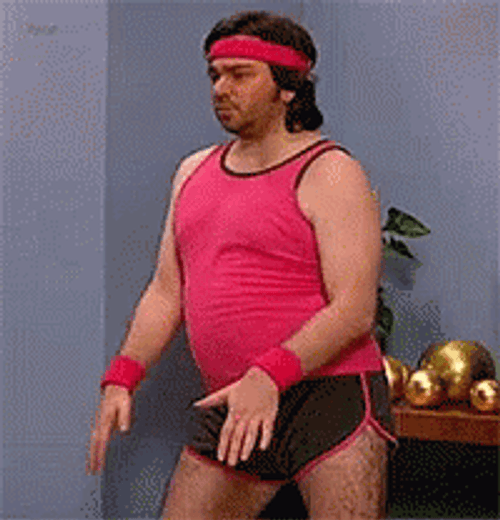 Richard Simmons Running GIF