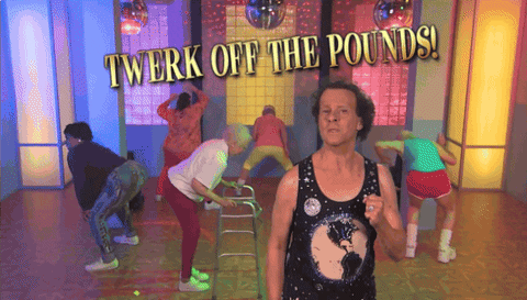 Richard Simmons Twerk Of The Pounds GIF