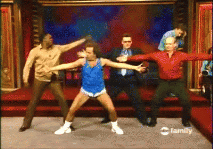 Richard Simmons Wide Open Arms GIF