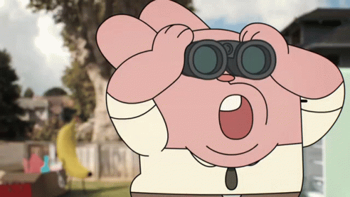 Richard Watterson Looking Thru Binoculars GIF