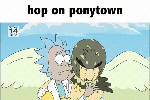 Rick and Morty Hop on Ponytown
