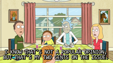 Rick And Morty That's My Two Cents Opinion GIF