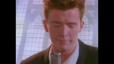 Rick Astley Fun Dancing Singing GIF