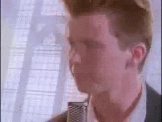 Rick Astley Roll Meme Dancing GIF